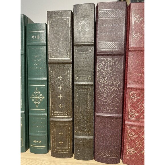 Franklin Library Lot 15 Books Leather Bound Hardcover Gold Gilt Classics Decor - Picture 3 of 14